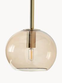 Grande suspension à boule de verre Raquel, Beige, transparent, larg. 115 x haut. 150 cm