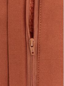 Housse de coussin 45x45 rouge rouille Indi, 100 % coton, Rouille, larg. 45 x long. 45 cm