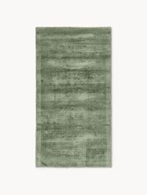 Tapis en viscose tissé main Jane, Vert foncé, larg. 200 x long. 300 cm (taille L)