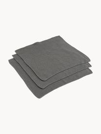 Paños de cocina de algodón Soft, 3 uds., 100% algodón, Gris, An 29 x L 30 cm