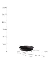 Assiette creuse grès cérame noir mat Ø20 cm Nordic Kitchen, 4 pièces, Grès cérame, Noir, mat, Ø 20 cm