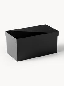 Skladovací box Jamie, Akrylátové sklo, Lesklá černá, Š 20 cm, H 11 cm