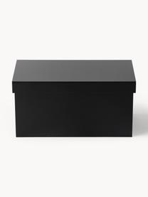 Boîte de rangement Jamie, Verre acrylique, Noir, haute brillance, larg. 20 x haut. 11 cm