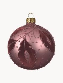 Bolas de Navidad Violetta, 6 uds., Color berenjena, Ø 8 cm