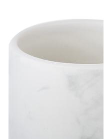 Kubek na szczoteczki z ceramiki Daro, Ceramika, Biały, marmurowy, Ø 7 x W 11 cm