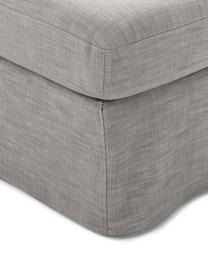 Chauffeuse modulable avec revêtement amovible Russell, Tissu gris, larg. 103 x prof. 103 cm
