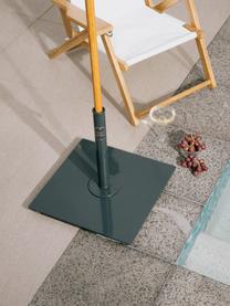 Base ombrellone quadrata Retro, Nero, Larg. 46 x Alt. 40 cm