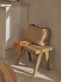 Stolička s vídeňskou pleteninou Sissi, Světlé dubové dřevo, světle béžová, Š 52 cm, V 42 cm
