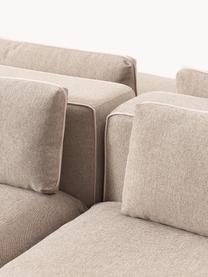 Salon lounge modulable Felix, Tissu beige, larg. 320 x prof. 250 cm