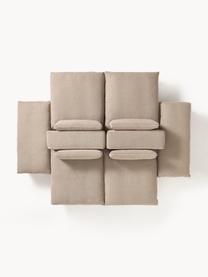 Salon lounge modulable Felix, Tissu beige, larg. 320 x prof. 250 cm