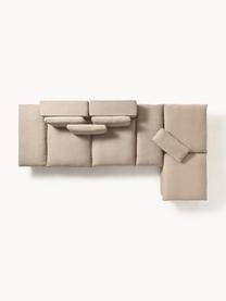 Salon lounge modulable Felix, Tissu beige, larg. 320 x prof. 250 cm