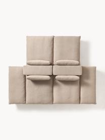 Salon lounge modulable Felix, Tissu beige, larg. 320 x prof. 250 cm