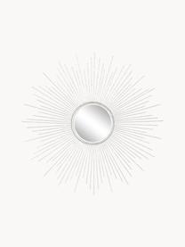 Sonnenspiegel Ella, Rahmen: Metall, beschichtet, Silberfarben, Ø 104 x T 3 cm