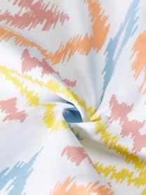 Funda de cojín doble cara Azura, estilo boho, 100% algodón con certificado GOTS, Naranja, azul, 45 x 45 cm