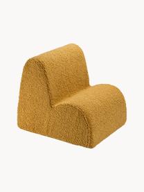 Teddy kinderfauteuil Cloud, Bekleding: teddy (100% polyester), Teddy mosterdgeel, B 50 x H 50 cm