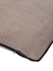 Povlak na polštář s lemováním Oliver, 100 % polyester, Béžová, černá, Š 50 cm, D 50 cm