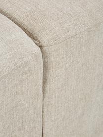 Bank John (3-zits) in beige, Bekleding: 100% polyester, Frame: massief essenhout, eucaly, Poten: kunststof, Beige, B 210 x L 98 cm