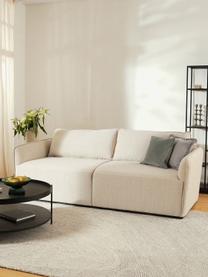 Sofa John (3-Sitzer) in Beige, Bezug: 100% Polyester Der hochwe, Gestell: Massives Eschenholz, Euka, Beige, B 210 x L 98 cm