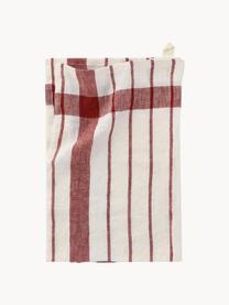 Strofinaccio in cotone Helga, 100% cotone, Rosso, bianco, Larg. 50 x Lung. 70 cm