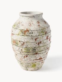 Cache-pot en béton Porto, haut. 52 cm, Béton, Blanc cassé, terracotta, vert, Ø 36 x haut. 52 cm