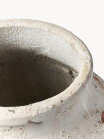 Cache-pot en béton Porto, haut. 52 cm, Béton, Blanc cassé, terracotta, vert, Ø 36 x haut. 52 cm