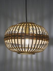 Lampa wisząca z drewna bambusowego Adam, Beżowy, Ø 38 cm x W 27 cm