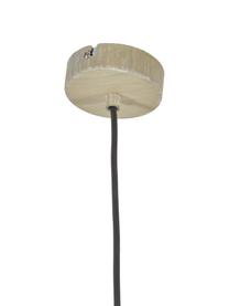 Lámpara de techo de bambú Becca, Pantalla: bambú, madera contrachapa, Anclaje: metal con pintura en polv, Cable: plástico, Beige, Ø 38 x Al 27 cm