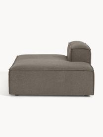 Chaise longue module Lennon uit bouclé, Bekleding: bouclé (100% polyester) M, Frame: massief grenenhout, multi, Poten: kunststof Dit product is , Bouclé greige, B 150 x D 119 cm, rugleuning rechts