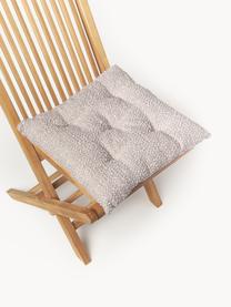 Cojín de asiento en tejido bouclé Bellamie, 2 uds., Funda: tejido bouclé (95% poliés, Bouclé lavanda, An 40 x L 40 cm