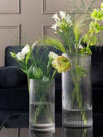 Große Glas-Vase Allure Straight in Transparent, Glas, getönt, Transparent, Ø 12 x H 30 cm