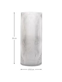 Grosse Glas-Vase Allure Straight in Transparent, Glas, getönt, Transparent, Ø 12 x H 30 cm