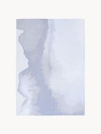 Vloerkleed Iode met abstract patroon, 100% polyester, Lichtblauwe tinten, B 80 x L 150 cm (maat XS)
