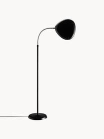 Malá stojací lampa Cobra, nastavitelná, Potažený hliník, Černá, V 118 cm