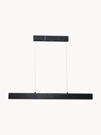 Grande suspension LED aspect marbre Pierce, Noir, larg. 90 x haut. 8 cm