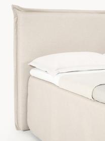 Premium Boxspringbett Violet, Matratze: 5-Zonen-Taschenfederkern, Webstoff Hellbeige, B 180 x L 200 cm, Härtegrad H3