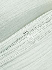 Mousseline dekbedovertrek Odile, Weeftechniek: mousseline Draaddichtheid, Saliegroen, B 200 x L 200 cm