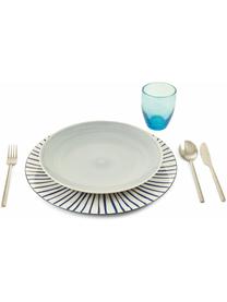 Kunststoff-Platzteller Marea mit bunten Designs, 6er-Set, Kunststoff, Bunt, Ø 33 cm