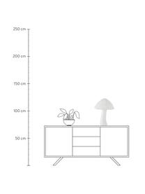 Stolní lampa Moshi, Tlumeně bílá, Ø 38 cm, V 50 cm