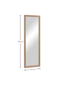 Miroir mural en bois Wilany, Brun, larg. 53 x haut. 153 cm