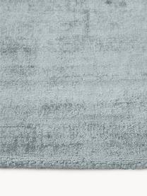 Tapis en viscose tissé main Jane, Gris-bleu, larg. 200 x long. 300 cm (taille L)