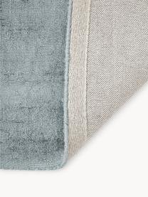 Tapis en viscose tissé main Jane, Gris-bleu, larg. 200 x long. 300 cm (taille L)