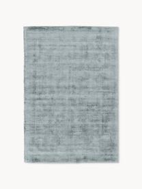 Tappeto in viscosa fatto a mano Jane, Retro: 100% cotone Il materiale , Grigio blu, Larg. 200 x Lung. 300 cm (taglia L)