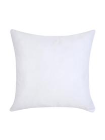 Housse de coussin design Selfcare par Kera Till, 100 % coton, Blanc, rose, noir, larg. 40 x long. 40 cm