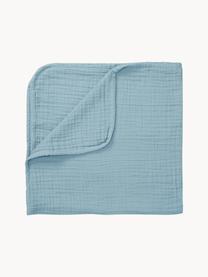 Manta de muselina Sensitive, 100% algodón ecológico, Azul, An 100 x L 100 cm