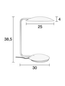 Lámpara de escritorio regulable Pixie, Pantalla: metal con pintura en polv, Cable: tela, Blanco, An 25 x Al 39 cm
