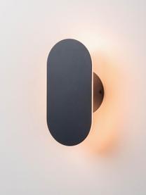 Stmívatelné exteriérové nástěnné LED svítidlo Mini, Potažený kov, Černá, Š 10 cm, V 20 cm