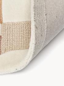 Handgetuft wollen vloerkleed Corin met hoog-laag structuur, Onderzijde: 100% katoen Bij wollen vl, Beigetinten, B 160 x L 230 cm (maat M)