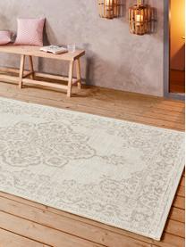 Tappeto vintage da interno-esterno Tilos, 100% polipropilene, Tonalità beige, Larg. 200 x Lung. 290 cm (taglia L)