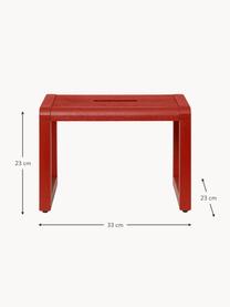 Tabouret en bois pour enfant Little Architect, Bois de frêne, placage en frêne, MDF

Ce produit est fabriqué à partir de bois certifié FSC® issu d'une exploitation durable, Rouge, larg. 33 x haut. 23 cm