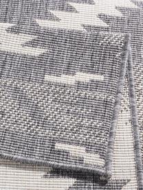 Alfombra reversible de interior/exterior Malibu, Gris, crema, An 80 x L 150 cm (Tamaño XS)